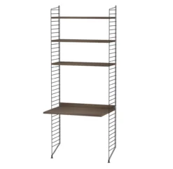 Bureau Mural évolutif - Noyer/Noir