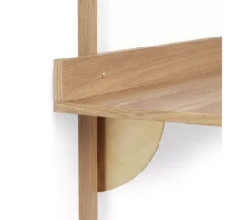 Ferm LIVING Bureau Mural Sector - Chêne/Laiton -Magasin De Meubles Pour Enfants bureau sector chene laiton ferm living 3 1264x1234