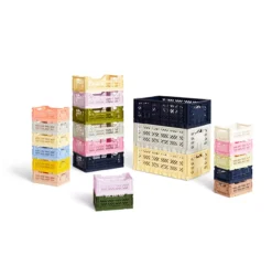 Hay Caisse Pliable Aykasa S - Bleu Clair -Magasin De Meubles Pour Enfants caisse pliable empilable aykasa hay small bleu clair 5 1264x1234