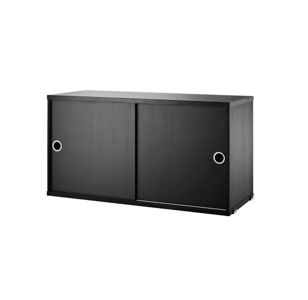 Caisson 2 Portes Coulissantes 78 Cm - Noir 3 Caisson 2 Portes Coulissantes 78 Cm - Noir