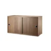 Caisson 2 Portes Coulissantes 78 Cm - Noyer -Magasin De Meubles Pour Enfants caisson 2 portes 78x20 78x30 walnut string 1 1264x1234