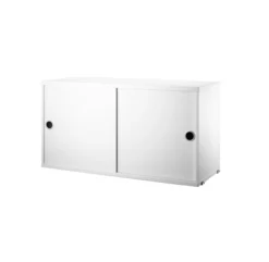 Caisson 2 Portes Coulissantes 78 Cm - Blanc