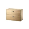 Caisson 2 Tiroirs 58 X 30 Cm - Chêne -Magasin De Meubles Pour Enfants caisson tiroirs 58 cm string furniture chene 1 1264x1234