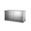 Caisson 2 Portes Vitrées Coulissantes - Gris -Magasin De Meubles Pour Enfants caisson vitrine grey string 1 1264x1234