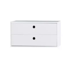 Caisson 2 Tiroirs 78 X 30 Cm - Blanc