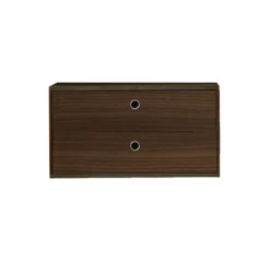 Caisson 2 Tiroirs 78 X 30 Cm - Noyer