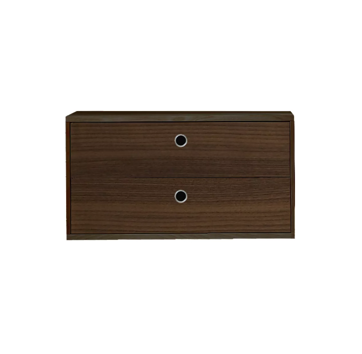 Caisson 2 Tiroirs 78 X 30 Cm - Noyer 3 Caisson 2 Tiroirs 78 X 30 Cm - Noyer