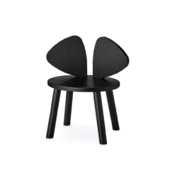 Nofred Chaise Enfant Mouse 2-5 Ans - Noir