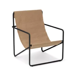 Ferm LIVING Chaise Lounge Desert - Noir/Sable