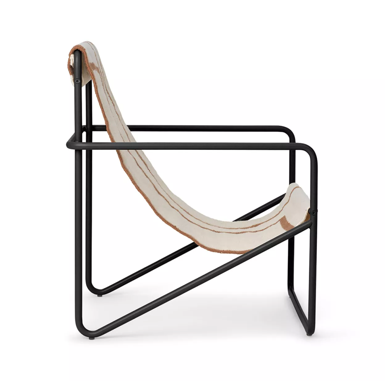 Ferm LIVING Chaise Lounge Desert - Noir/Shape 6 Ferm LIVING Chaise Lounge Desert - Noir/Shape – Image 4