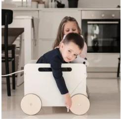 Coffre à Jouets Sur Roues Toy Chest - Blanc -Magasin De Meubles Pour Enfants coffre a jouets a roues ooh noo 5 1264x1234