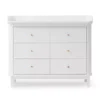 Commode Avec Grand Plan à Langer Wood - Blanc -Magasin De Meubles Pour Enfants commode a langer 6 tiroirs grand plan wood blanc oliver furniture 1 1264x1234