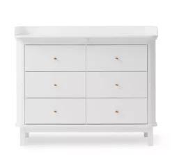 Commode Avec Grand Plan à Langer Wood - Blanc