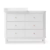 Commode Avec Petit Plan à Langer Wood - Blanc -Magasin De Meubles Pour Enfants commode a langer 6 tiroirs petit plan wood blanc oliver furniture 1 1264x1234