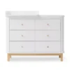 Commode Avec Petit Plan à Langer Wood - Chêne / Blanc 2 Commode Avec Petit Plan à Langer Wood - Chêne / Blanc -Magasin De Meubles Pour Enfants commode a langer 6 tiroirs petit plan wood chene oliver furniture 1 1264x1234