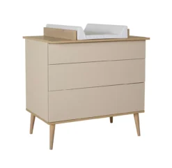 Commode Flow - Argile / Chêne -Magasin De Meubles Pour Enfants commode a langer argile chene flow quax 3 1264x1234