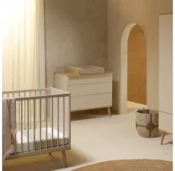 Commode Flow - Argile / Chêne -Magasin De Meubles Pour Enfants commode a langer argile chene flow quax 4 1264x1234