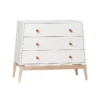 Leander Commode 3 Tiroirs Luna - Blanc