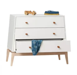 Leander Commode 3 Tiroirs Luna - Blanc -Magasin De Meubles Pour Enfants commode luna blanc leander 3 1264x1234