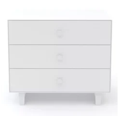 Commode Merlin Rhea 3 Tiroirs - Blanc