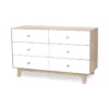 Commode Merlin Sparrow 6 Tiroirs - Blanc/Bouleau 1 Commode Merlin Sparrow 6 Tiroirs - Blanc/Bouleau -Magasin De Meubles Pour Enfants commode sparrow merlin 6 tiroirs oeuf nyc bouleau 1264x1234