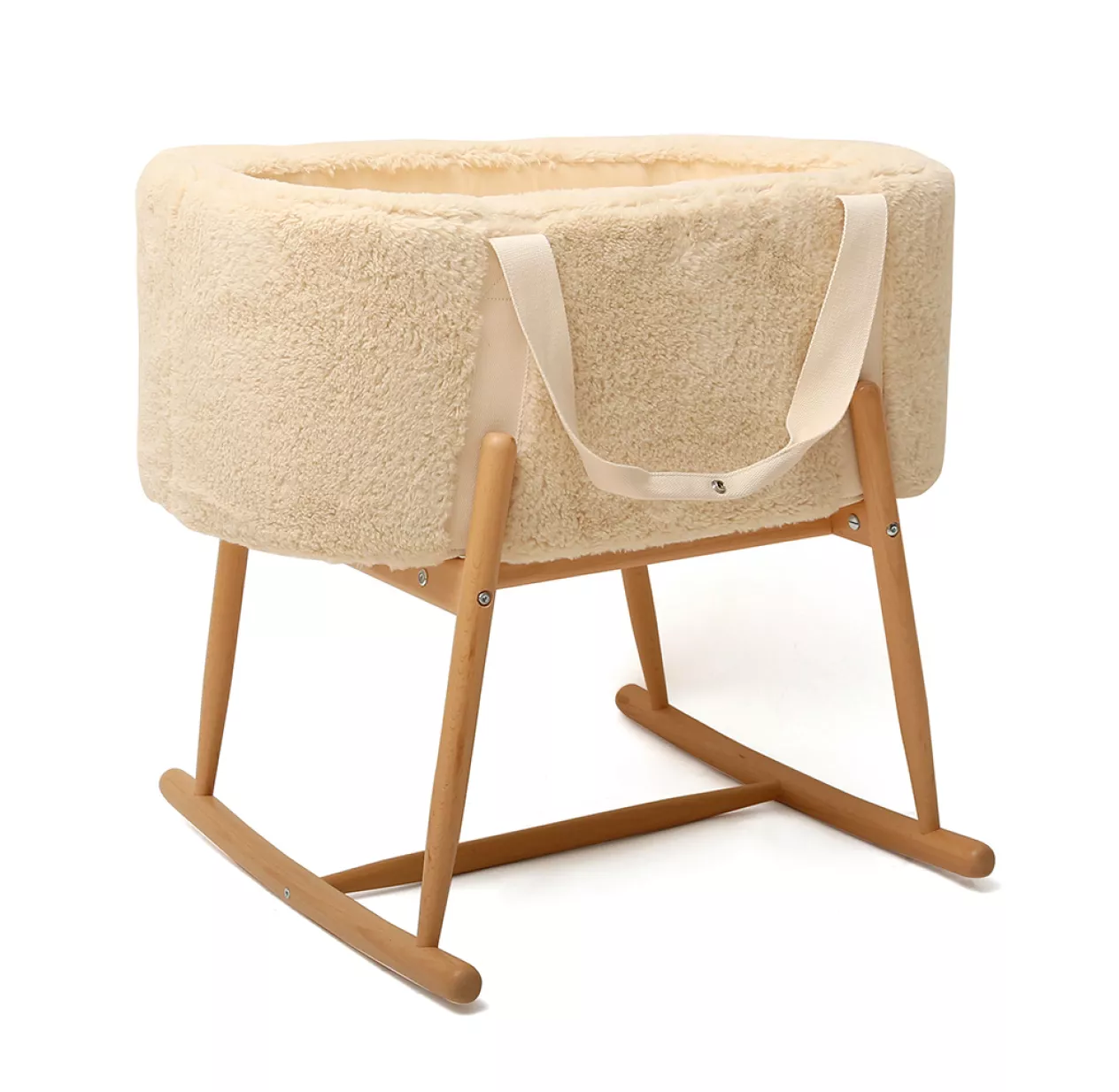 Couffin Kuko Et Son Support à Bascule - Fourrure 3 Couffin Kuko Et Son Support à Bascule - Fourrure