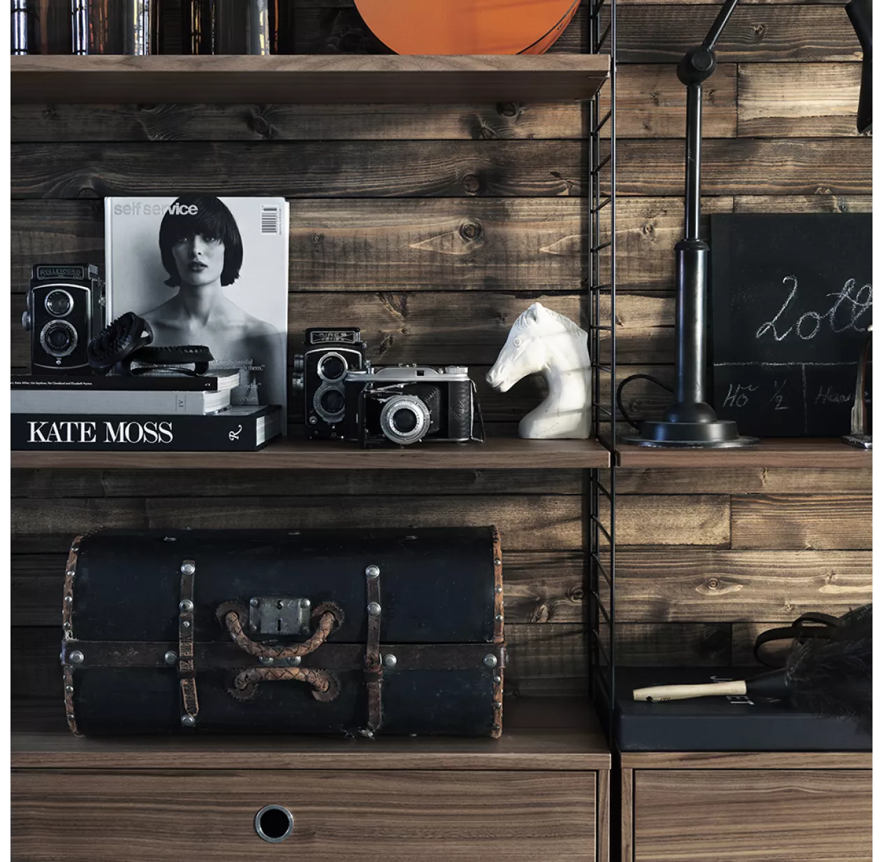 Pack 3 étagères 78 Cm - Noyer 4 Pack 3 étagères 78 Cm - Noyer – Image 2