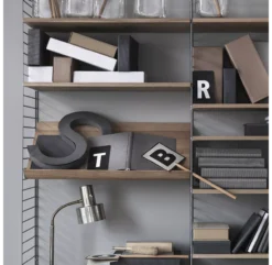 Etagère Pour Magazines - Noyer -Magasin De Meubles Pour Enfants etagere bois magazine 58x30 78x30 walnut string 3 1264x1234