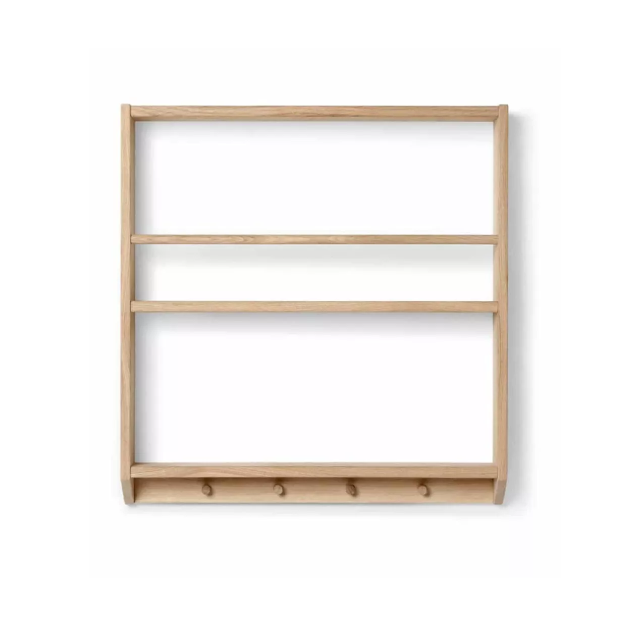 Etagère Livres Et Patères Eli - Chêne 3 Etagère Livres Et Patères Eli - Chêne