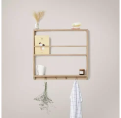 Etagère Livres Et Patères Eli - Chêne 9 Etagère Livres Et Patères Eli - Chêne -Magasin De Meubles Pour Enfants etagere eli avec pateres chene kas kopenhagen 4 1264x1234