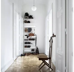 Etagère En Métal Grands Rebords - Blanc -Magasin De Meubles Pour Enfants etagere haut metal 58x30 78x30 white string 4 1264x1234