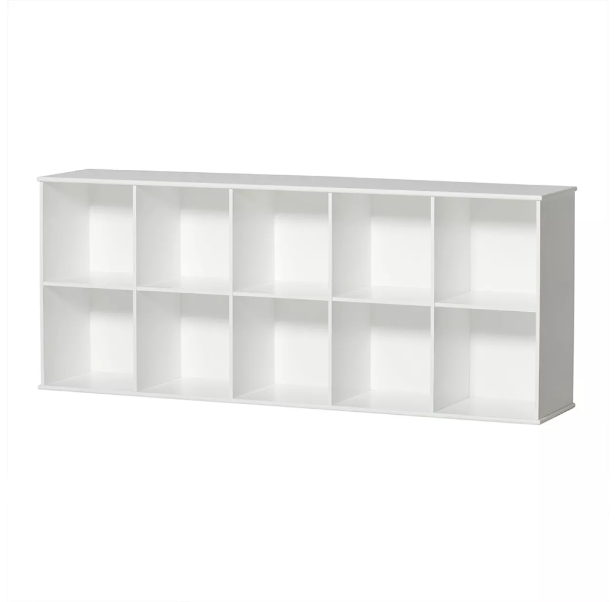Étagère Wood Horizontale 5 X 2 Avec Socle - Blanc 3 Étagère Wood Horizontale 5 X 2 Avec Socle - Blanc