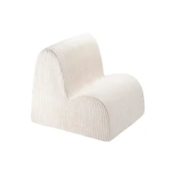 Fauteuil Cloud En Velours Côtelé - Ecru