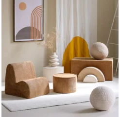 Fauteuil Cloud En Velours Côtelé - Toffee -Magasin De Meubles Pour Enfants fauteuil pouf cloud velours cotele toffee wigiwama 2 1264x1234