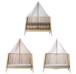 Lit Bébé Linea Leander - Chêne -Magasin De Meubles Pour Enfants fleche de lit linea leander 1264x1234