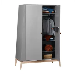 Leander Grande Armoire Luna - Gris 9 Leander Grande Armoire Luna - Gris -Magasin De Meubles Pour Enfants grande armoire luna grise leander 3 1264x1234