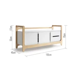 Rangement H Cabinet - Blanc -Magasin De Meubles Pour Enfants h cabinet meuble de rangement rafa kids 5 1264x1234
