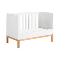 Lit Bébé Canapé Indigo 60 X 120 - Blanc -Magasin De Meubles Pour Enfants indigo white lit bebe 60x120 quax 3 1264x1234