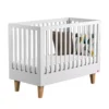 VOX Lit Bébé 60 X 120 Lounge - Blanc -Magasin De Meubles Pour Enfants lit bebe 60x120 lounge white vox 1 1264x1234