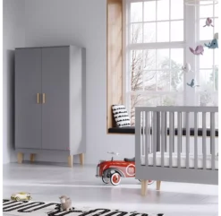 VOX Lit Bébé évolutif 70 X 140 Lounge - Gris Clair -Magasin De Meubles Pour Enfants lit bebe 70x140 lounge grey vox 3 1264x1234