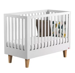 VOX Lit Bébé évolutif 70 X 140 Lounge - Blanc