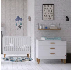 VOX Lit Bébé évolutif 70 X 140 Lounge - Blanc -Magasin De Meubles Pour Enfants lit bebe 70x140 lounge white vox 4 1264x1234