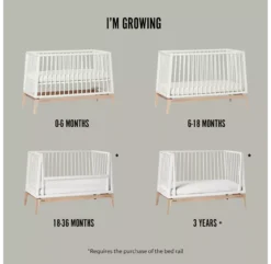 Leander Lit Bébé Luna 70 X 140 Cm - Blanc 9 Leander Lit Bébé Luna 70 X 140 Cm - Blanc -Magasin De Meubles Pour Enfants lit bebe evolutif 70 140 luna blanc leander 4 1264x1234