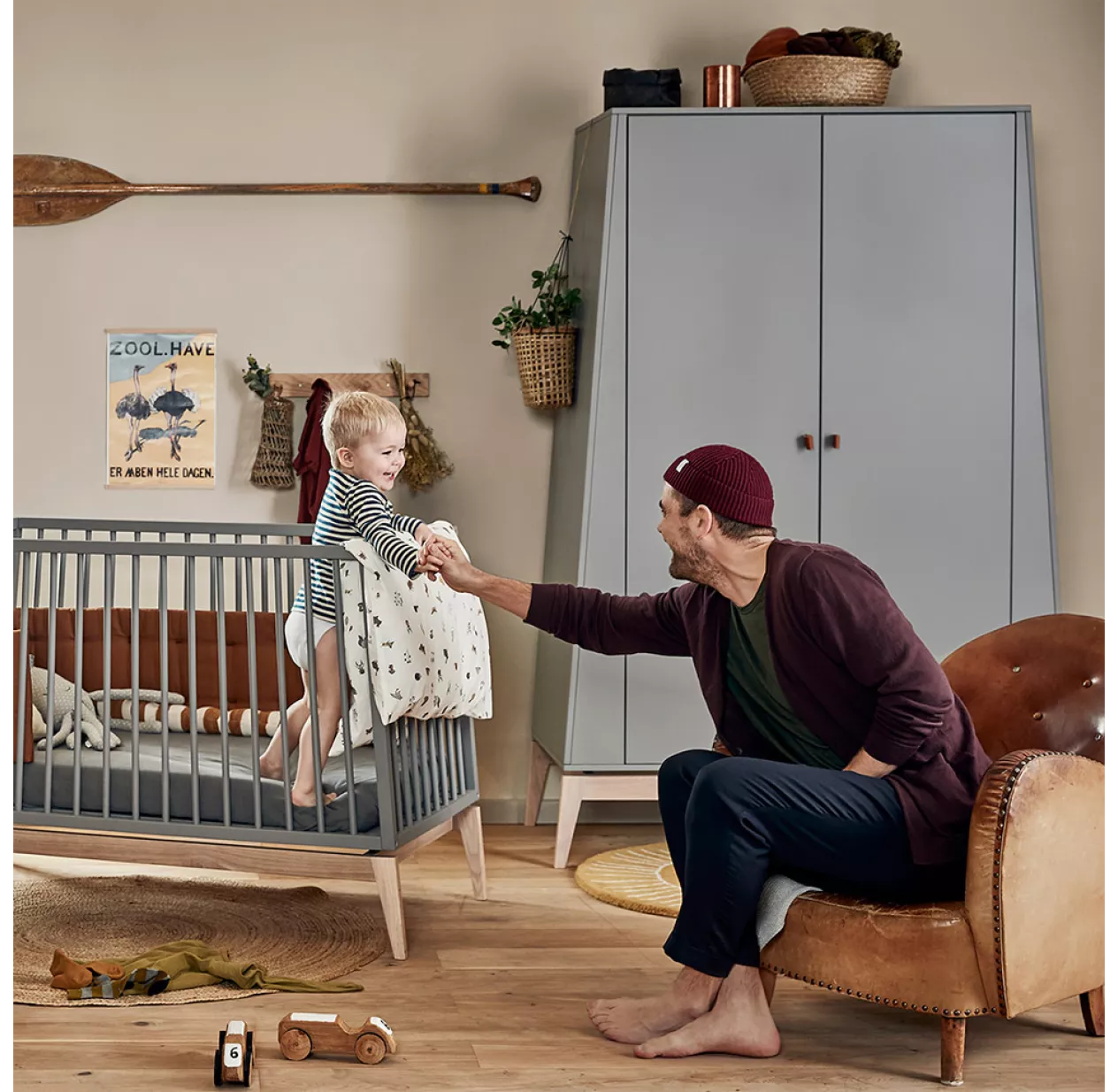 Leander Lit Bébé Luna 70 X 140 Cm - Gris 4 Leander Lit Bébé Luna 70 X 140 Cm - Gris – Image 2