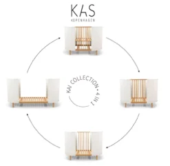 Lit Bébé évolutif KAI - Blanc -Magasin De Meubles Pour Enfants lit bebe evolutif kai blanc kas kopenhagen 3 1264x1234