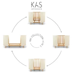 Lit Bébé évolutif KAI - Crème 10 Lit Bébé évolutif KAI - Crème -Magasin De Meubles Pour Enfants lit bebe evolutif kai creme kas kopenhagen 3 1264x1234