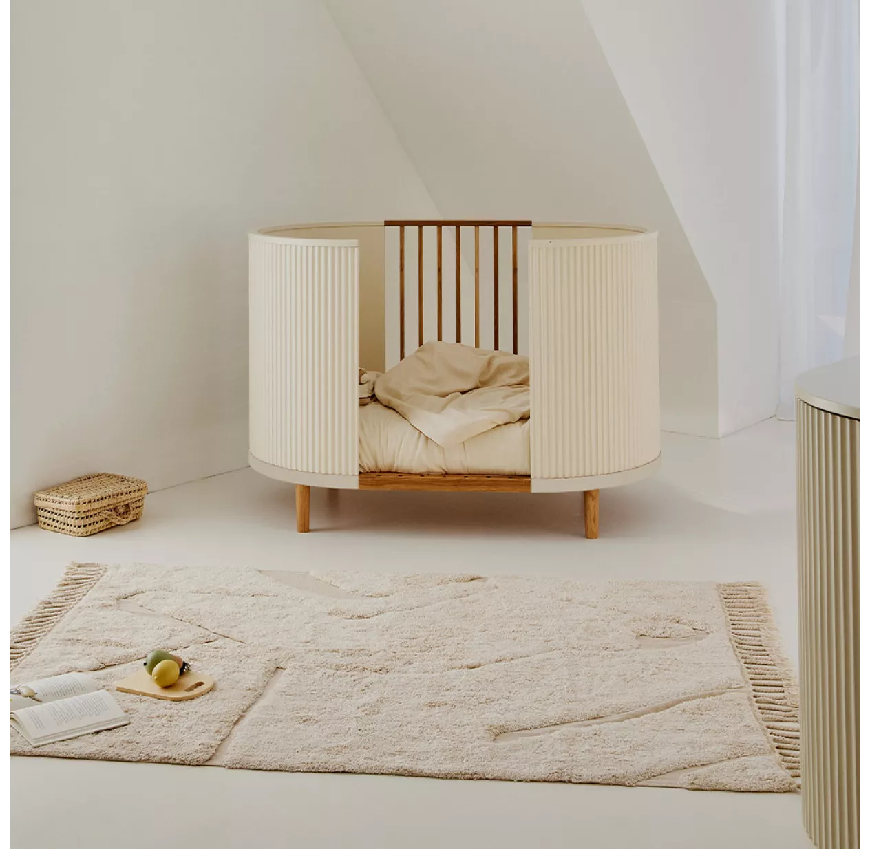 Lit Bébé évolutif KAI - Crème 6 Lit Bébé évolutif KAI - Crème – Image 4
