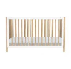 Lit Bébé évolutif Cèdre Et Rotin Océania 60x120cm - Blanc -Magasin De Meubles Pour Enfants lit bebe evolutif oceania theo 60x120 3 1264x1234