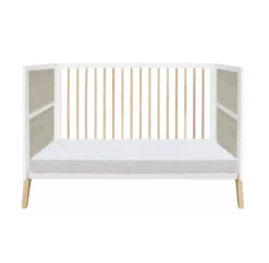 Lit Bébé évolutif Cèdre Et Rotin Marélia 70x140cm - Blanc -Magasin De Meubles Pour Enfants lit bebe evolutif rotin marelia blanc 70x140 theo 3 1264x1234
