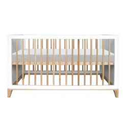 Lit Bébé évolutif Bois Et Cannage Rotin Nami 70x140cm - Blanc -Magasin De Meubles Pour Enfants lit bebe evolutif rotin nami blanc 70x140 theo 3 1264x1234